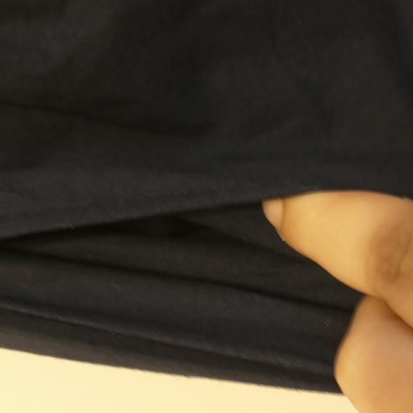 Brand New in bag Navy Palazzo Pant w/ front tie and pockets stretch waist Size L - Picture 6 of 8